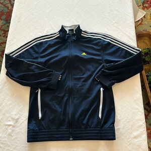 Adidas vintage men’s navy blue track jacket medium‎ EUC